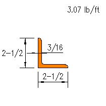 L 2.5x2.5x0.1875