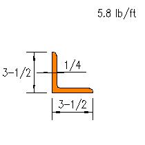L 3.5x3.5x0.250