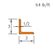 L 3x3x0.500