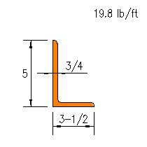 L 5x3.5x0.750
