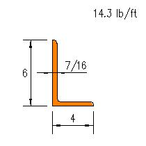 L 6x4x0.4375