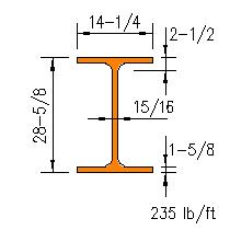 W 27x235
